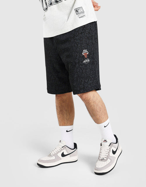 Leopard Script Shorts Chicago Bulls