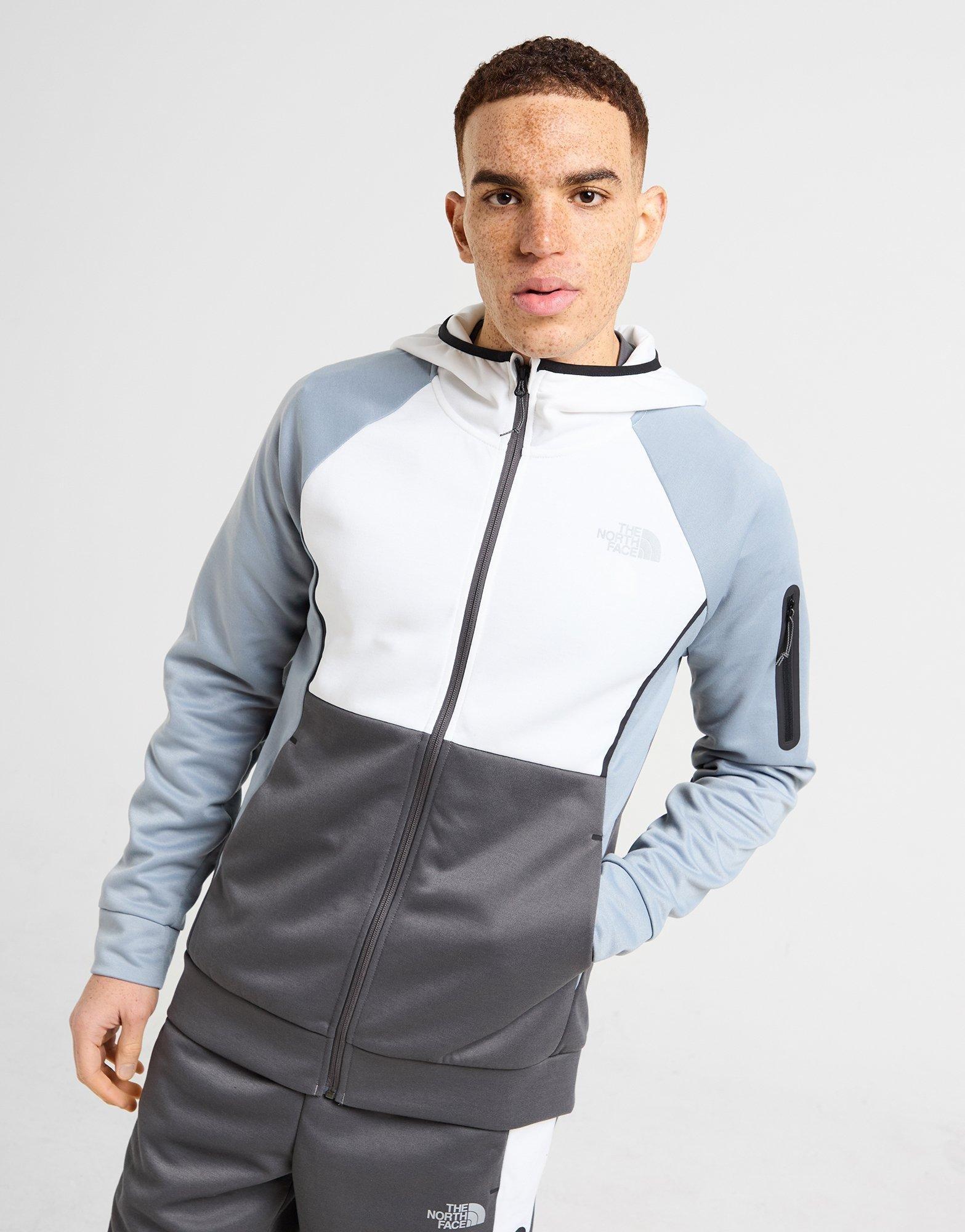 Grey The North Face Tek Full Zip Hoodie - JD Sports Singapore