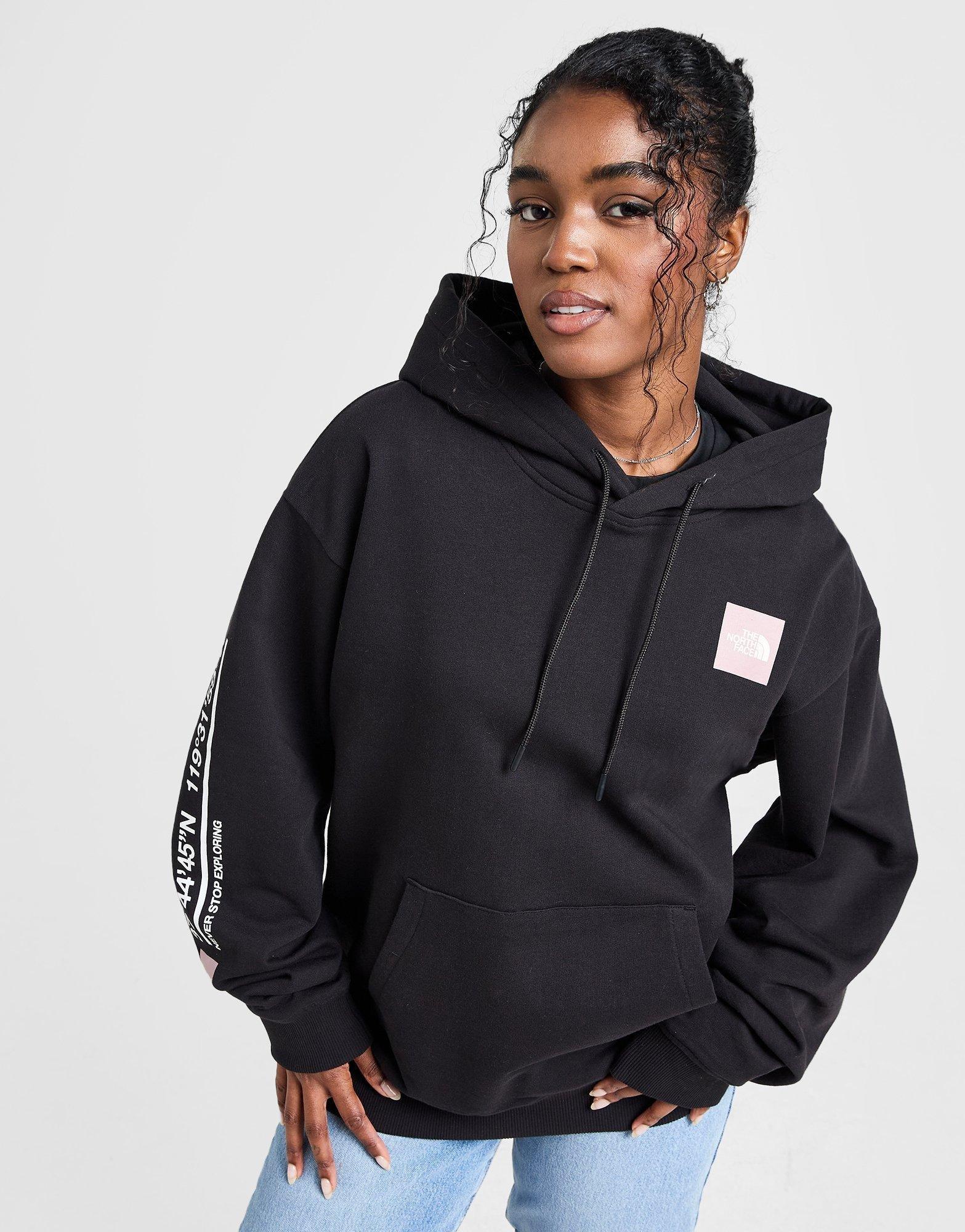 Black The North Face Mountain Box Graphic Hoodie - JD Sports Singapore
