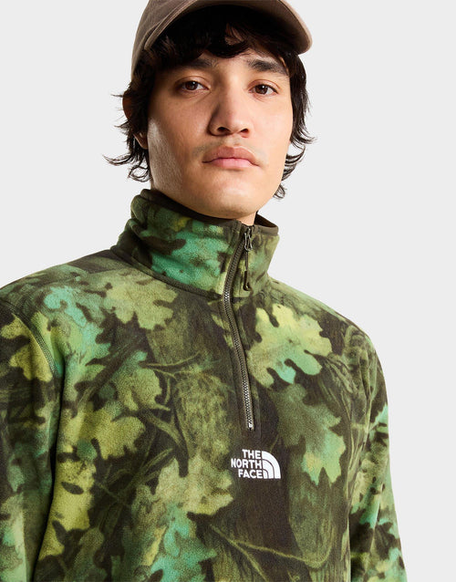 Novelty Logo Glacier 1/4 Zip Print Sweatshirt