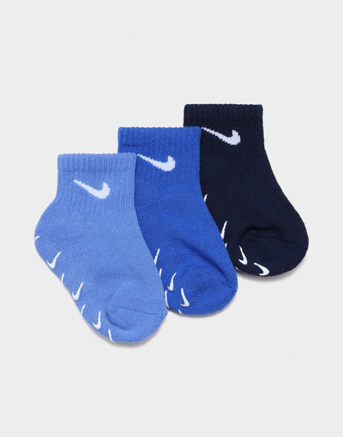 3-Packs Gripper Quarter Socks Infant's