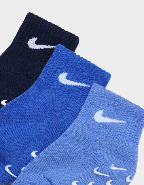 3-Packs Gripper Quarter Socks Infant's