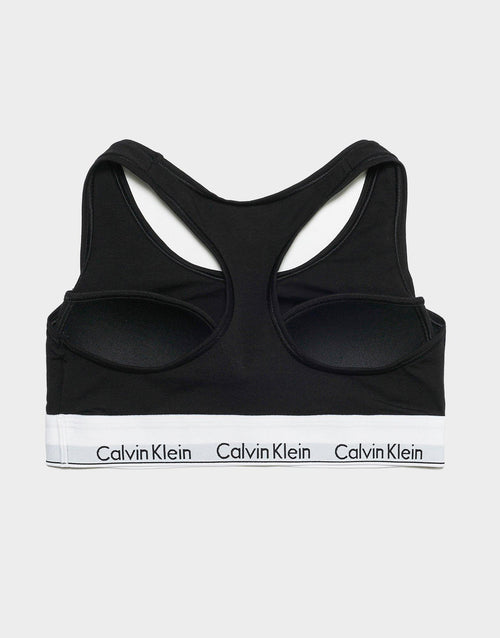 Black Calvin Klein Modern Cotton Lightly Lined Bralette JD