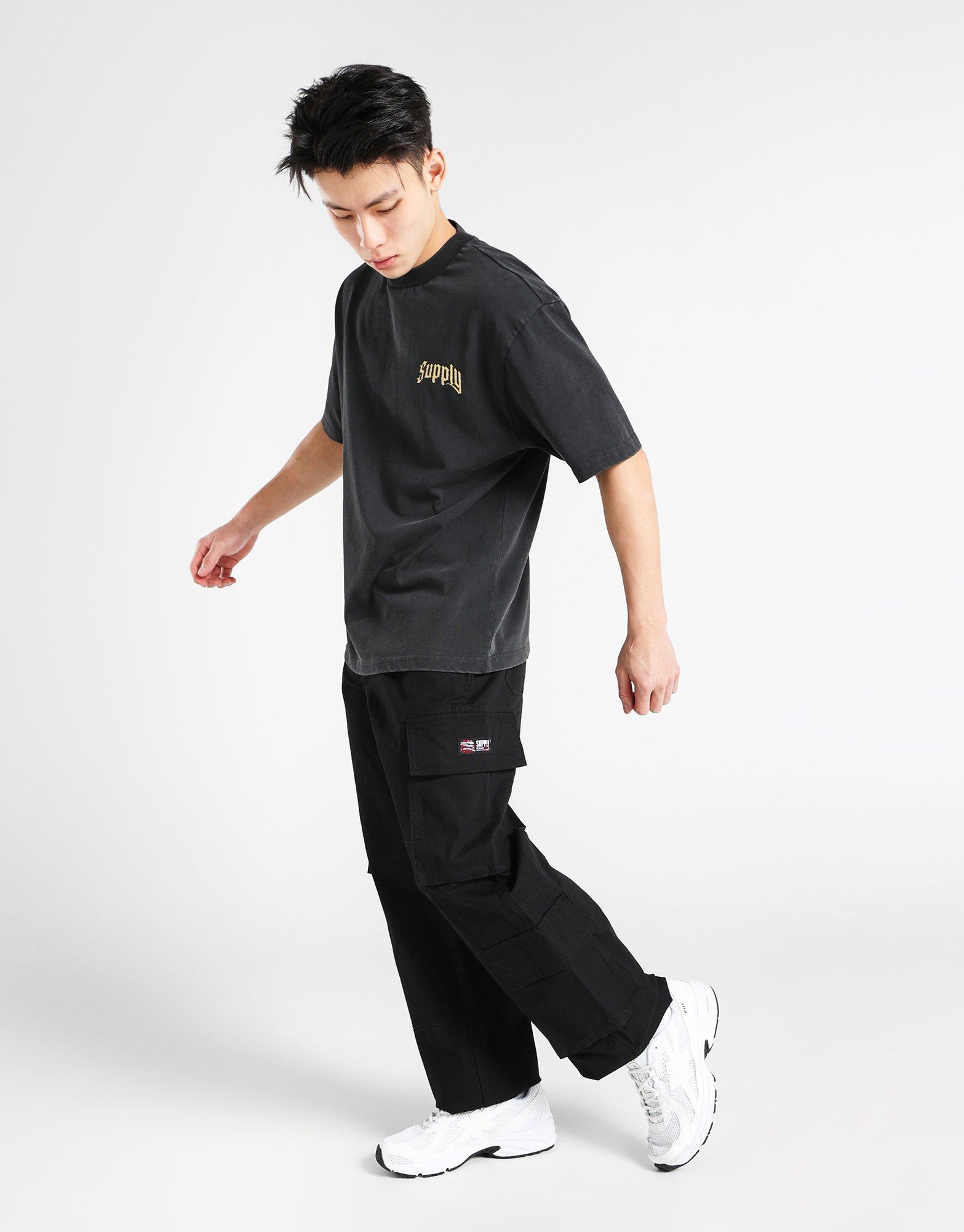 ★OY★EIGHT CARGO POCKETS PANTS-BLACK★正規品/韓国直送料込 ☆OY☆EIGHT CARGO POCKETS PANTS-BLACK☆正規品/韓国直送料込