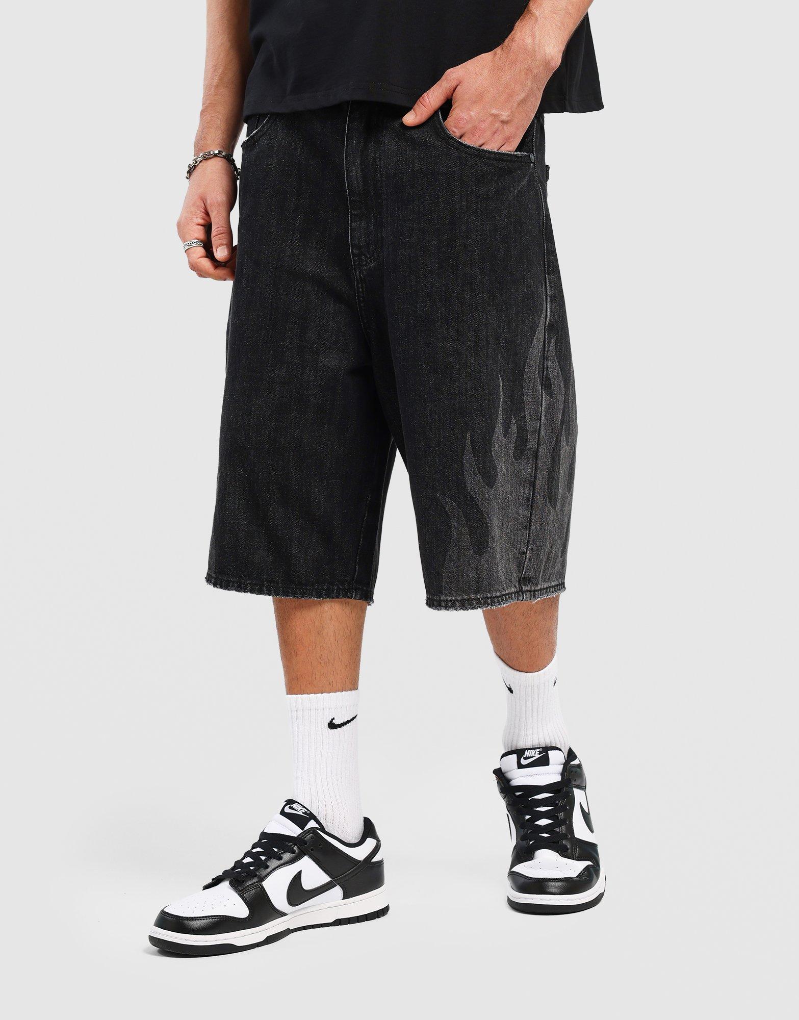 Black Supply & Demand Quay Flame Shorts - JD Sports Singapore