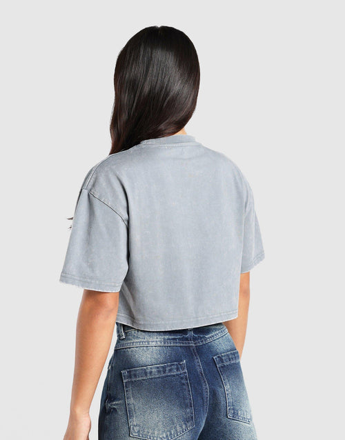 Raw Crop T‑Shirt