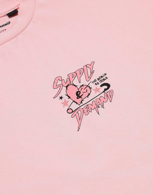 Heart Clip Short Sleeve T-Shirt