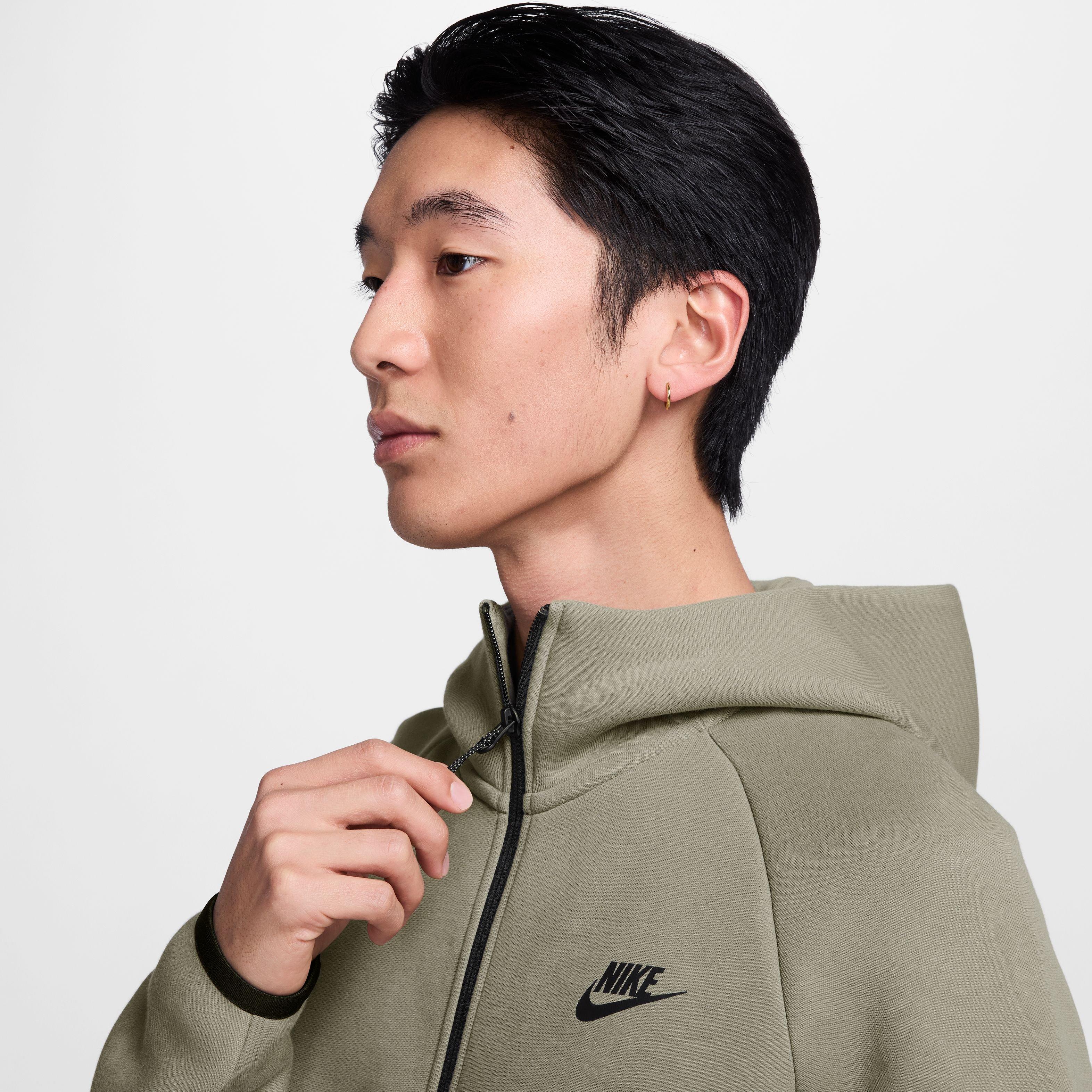 khaki green tech fleece