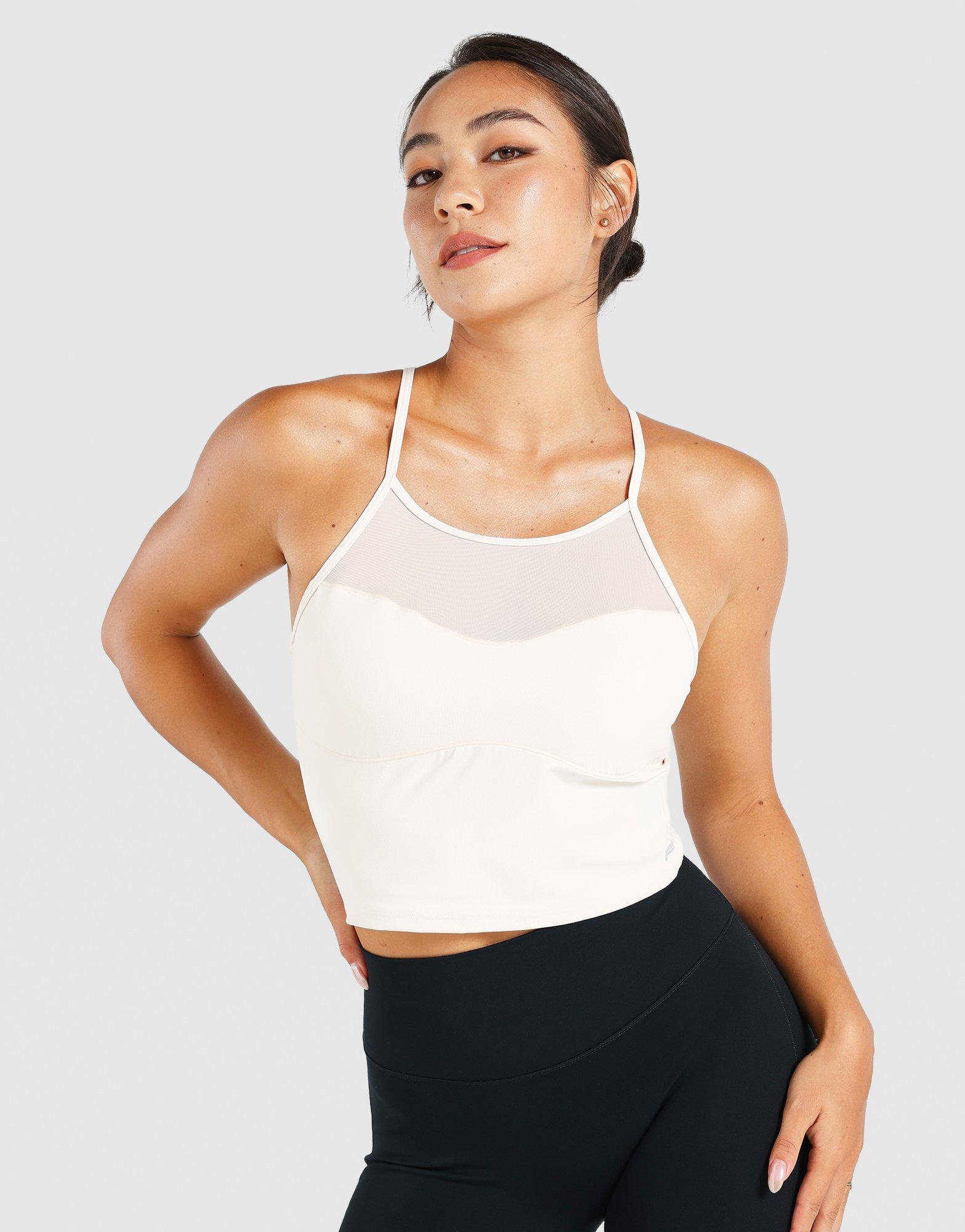 PureLuxe Mesh Built-In Bra Tank