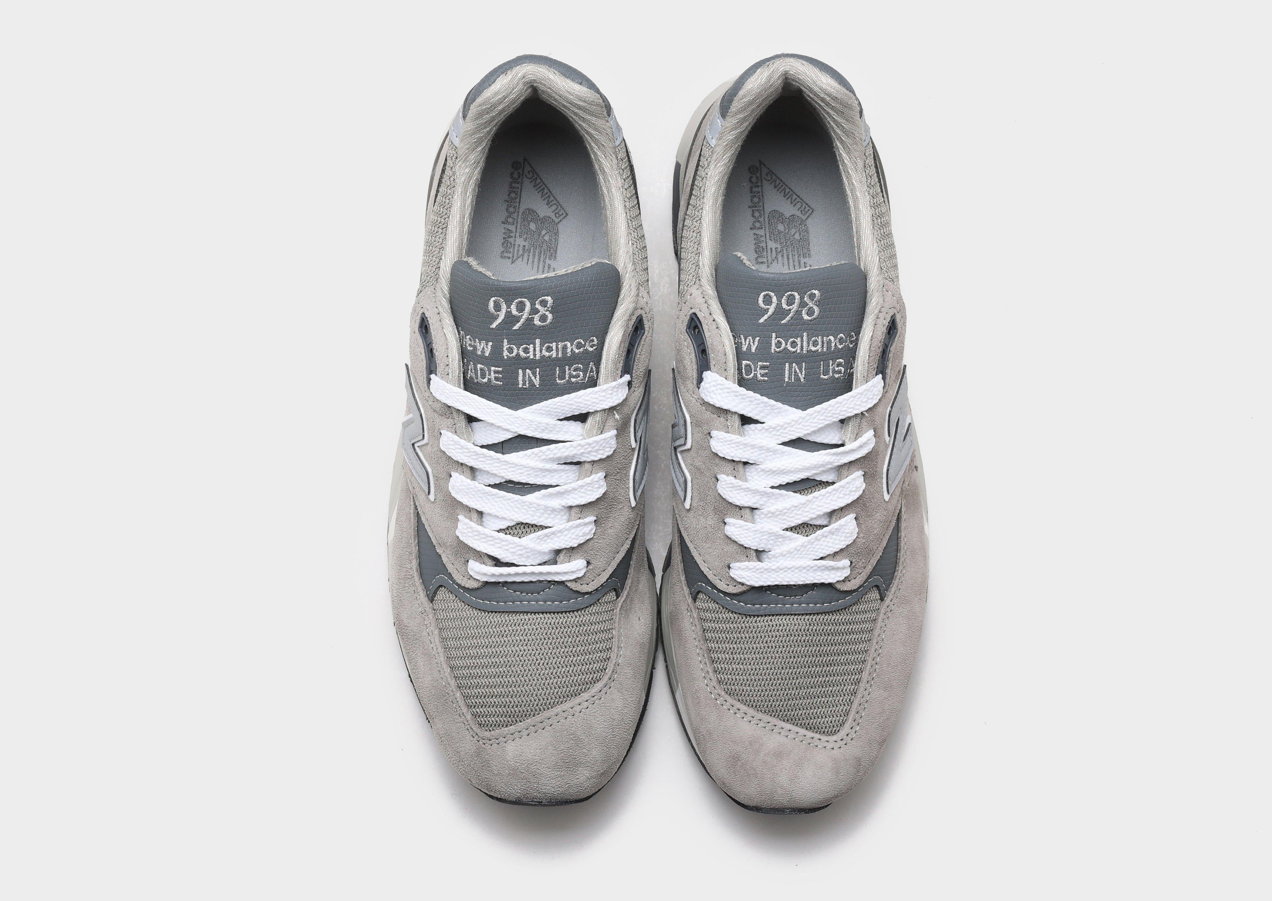 Grey New Balance Made in USA 998 Core - JD Sports Singapore