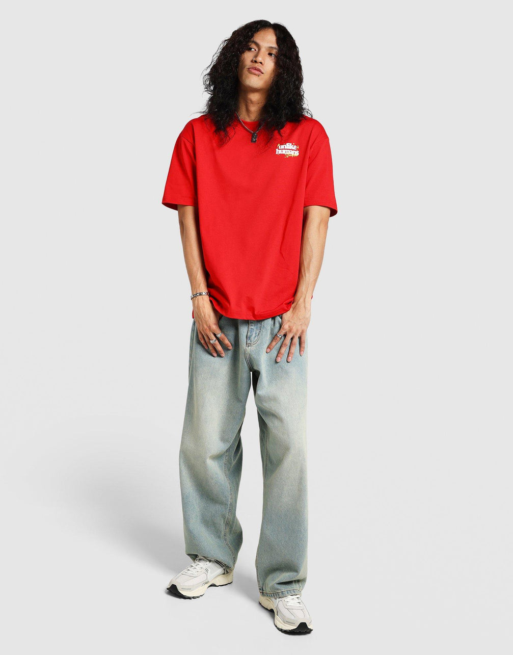 Red Unlike Humans Crafted T-Shirt - JD Sports Singapore