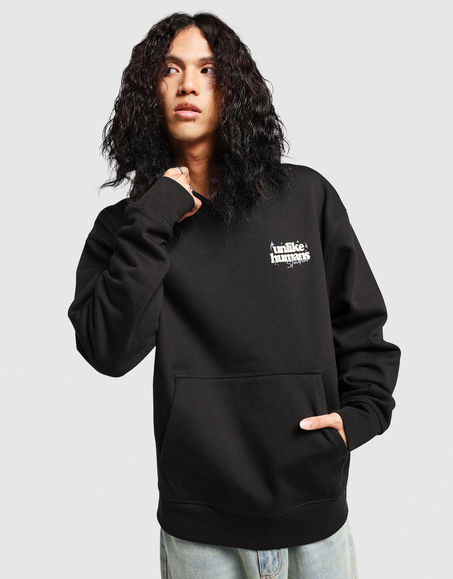 Black Unlike Humans Crafted Hoodie - JD Sports Singapore