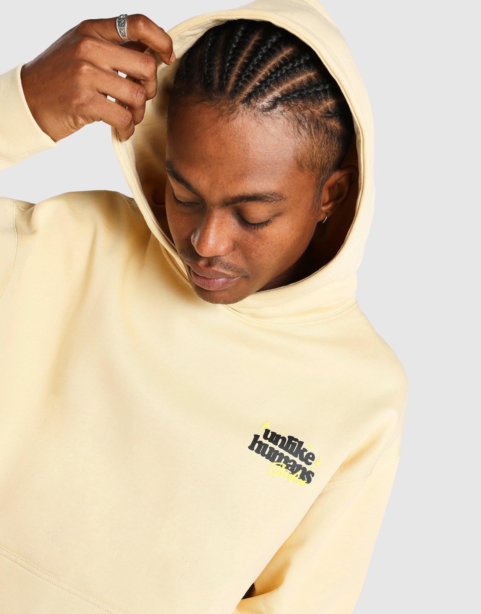 Beige Unlike Humans Crafted Hoodie - JD Sports Singapore