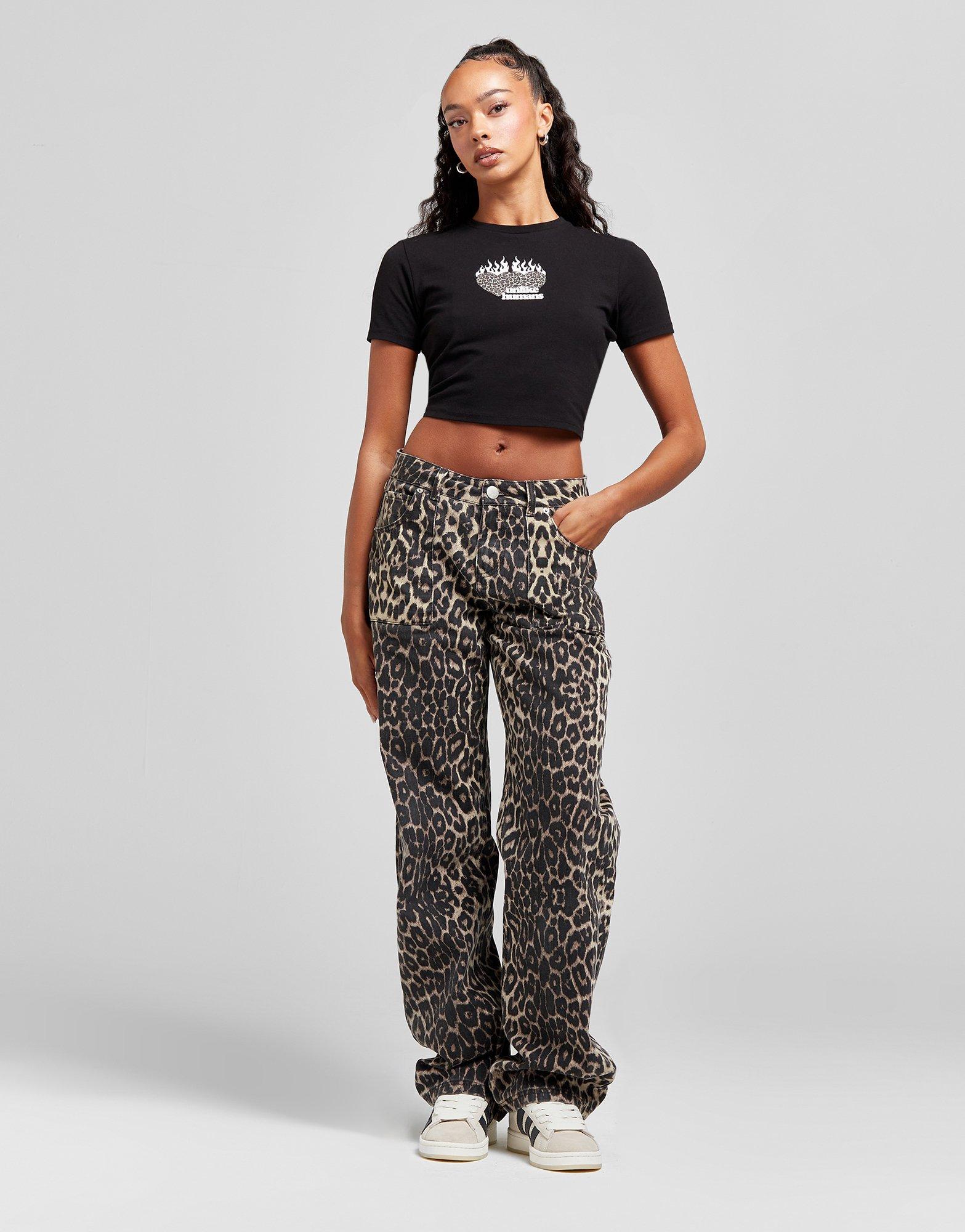 Black Unlike Humans Leopard T-Shirt - JD Sports Singapore