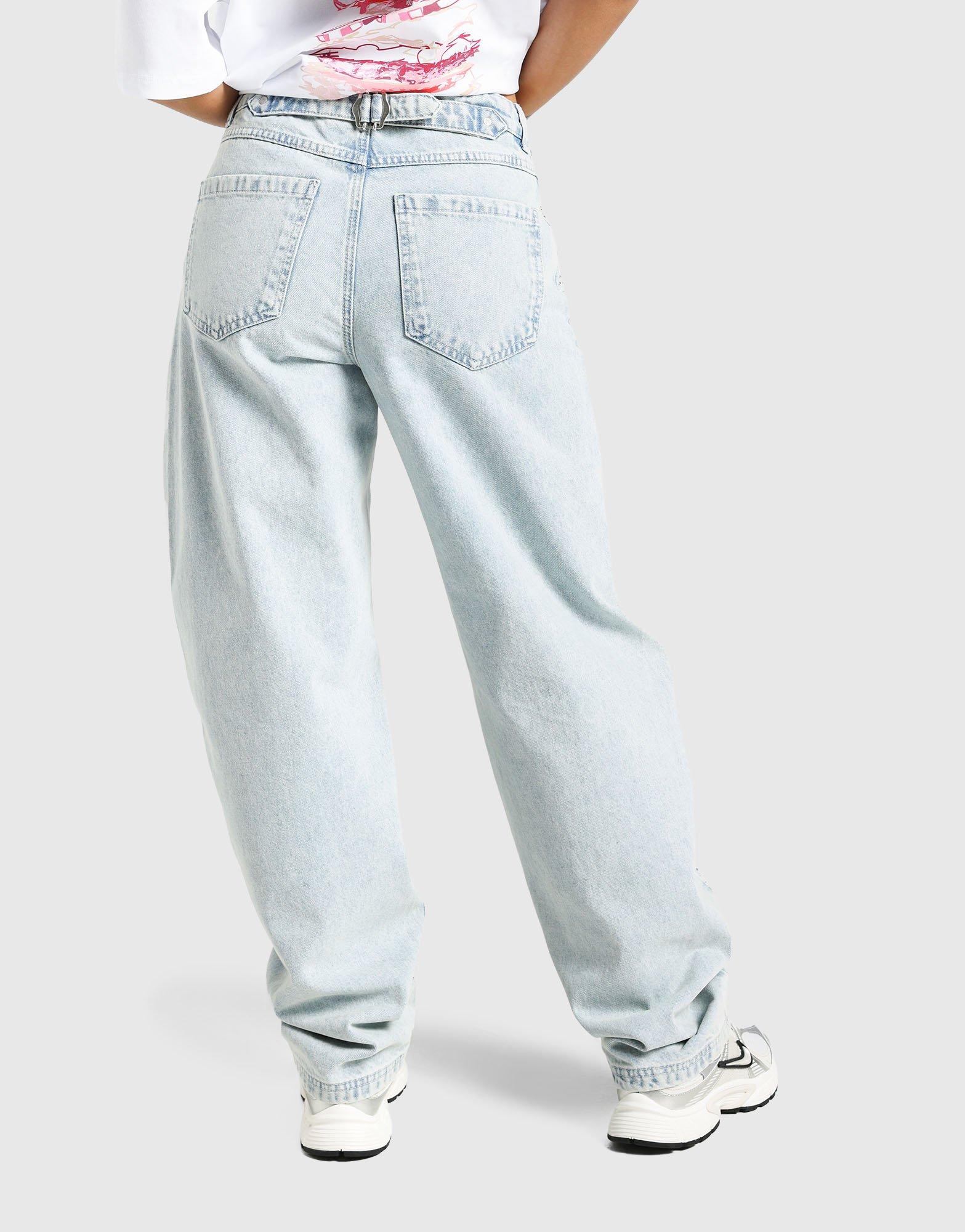 Blue Unlike Humans Baggy Fit Jeans - JD Sports Singapore