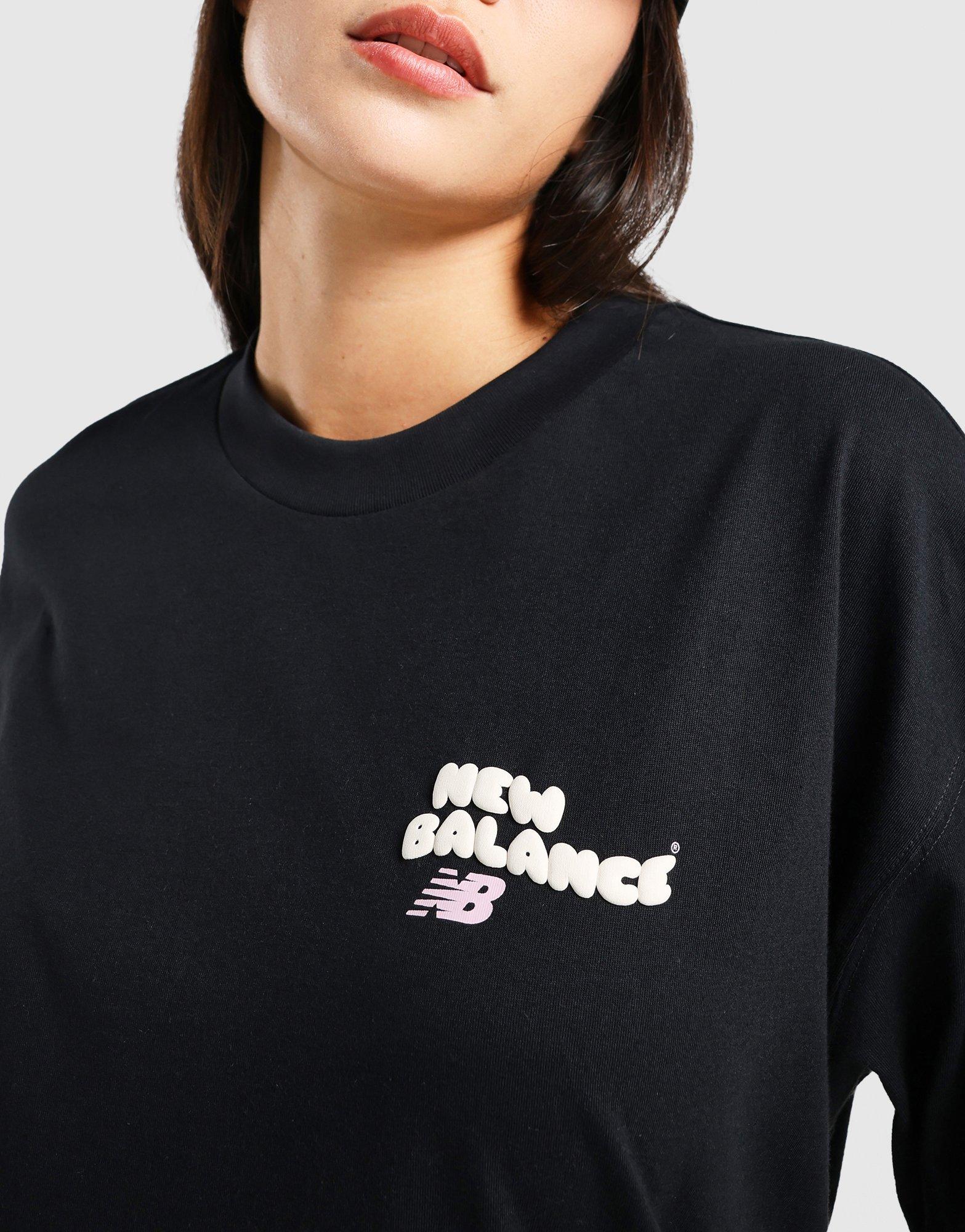 Black New Balance 9060 Wavy Oversized T-Shirt - JD Sports Singapore