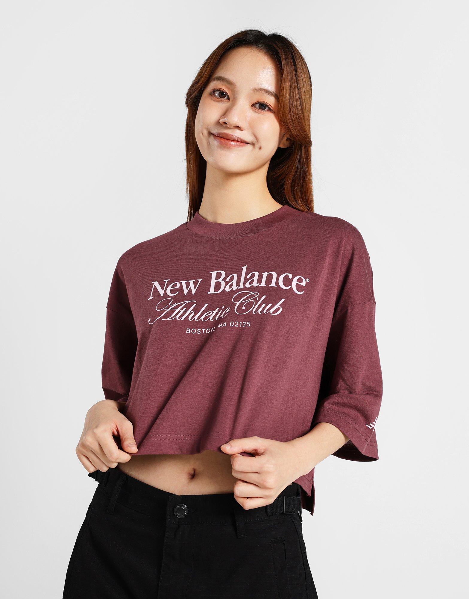 Purple New Balance Athletic Club T-Shirt - JD Sports Singapore
