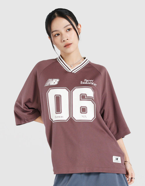 Rib Sport Jersey Short Sleeve Top