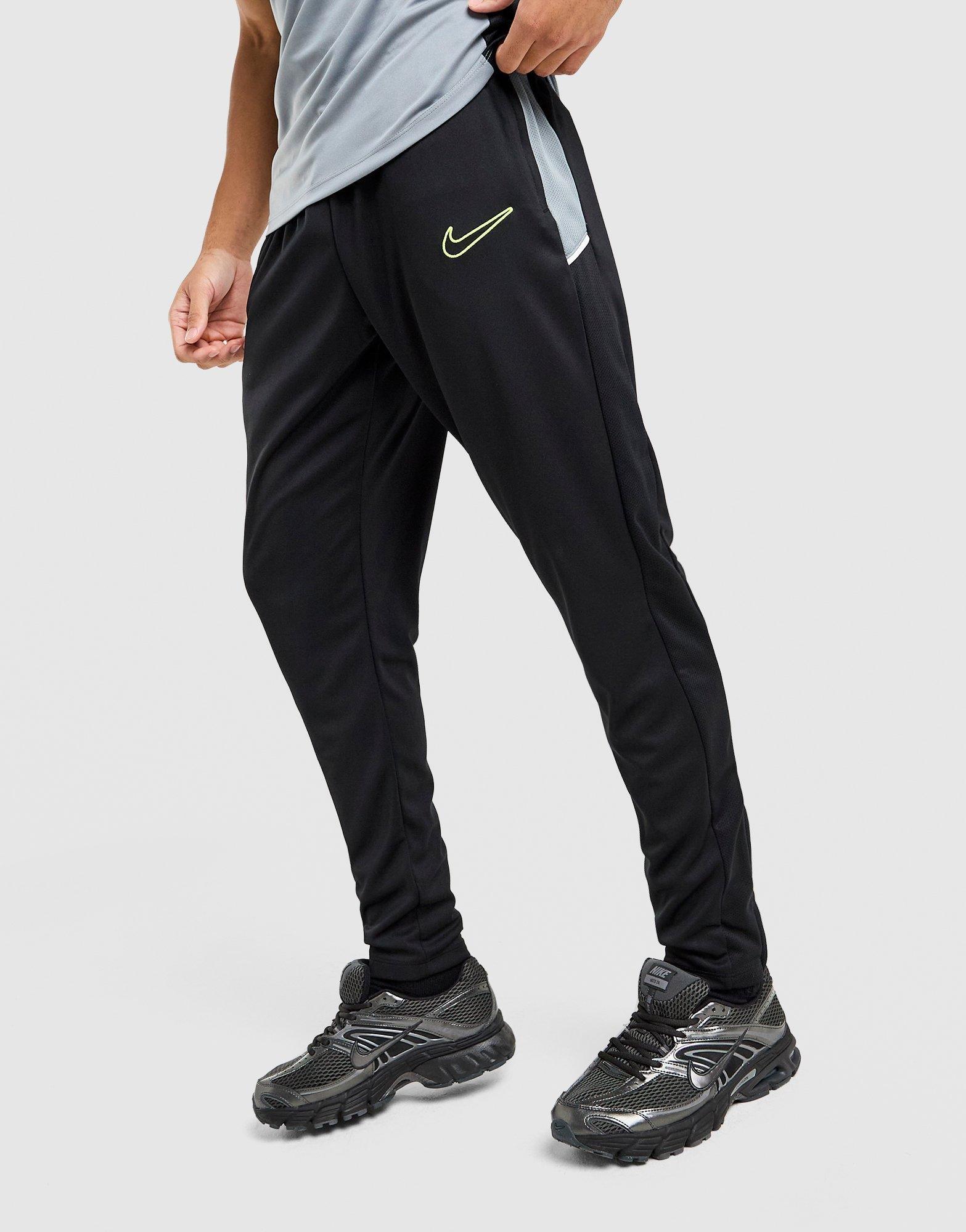 nike academy joggers black