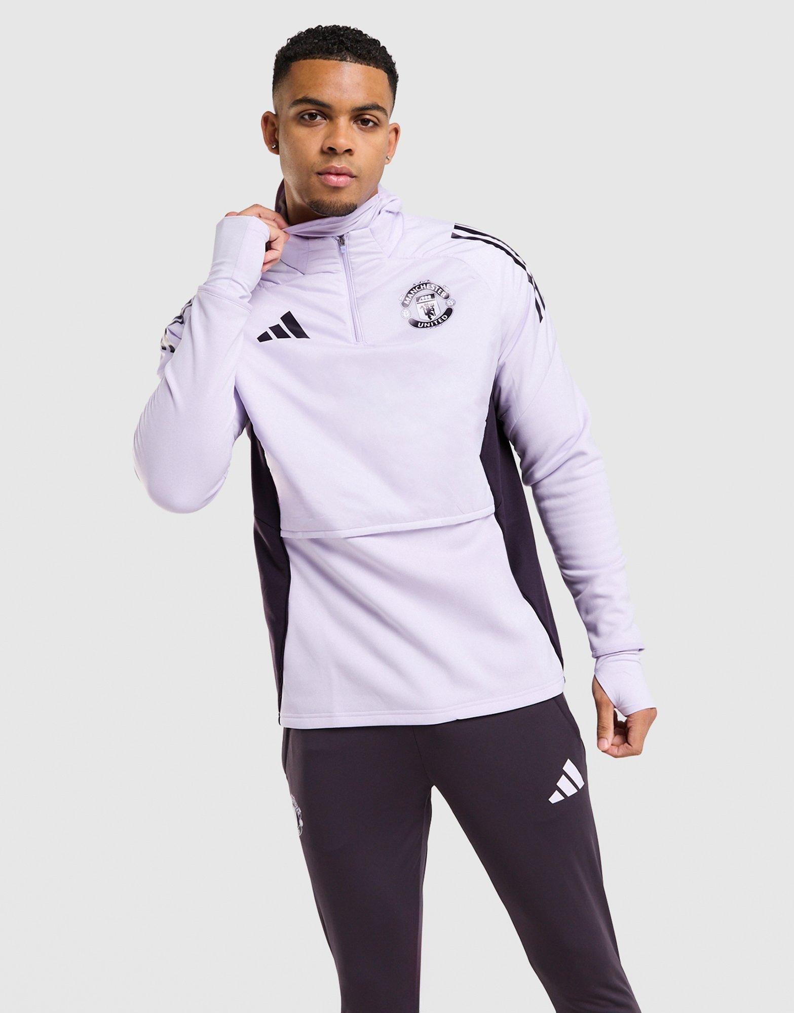 Purple adidas Manchester United Tiro 25 Winterized Training Top