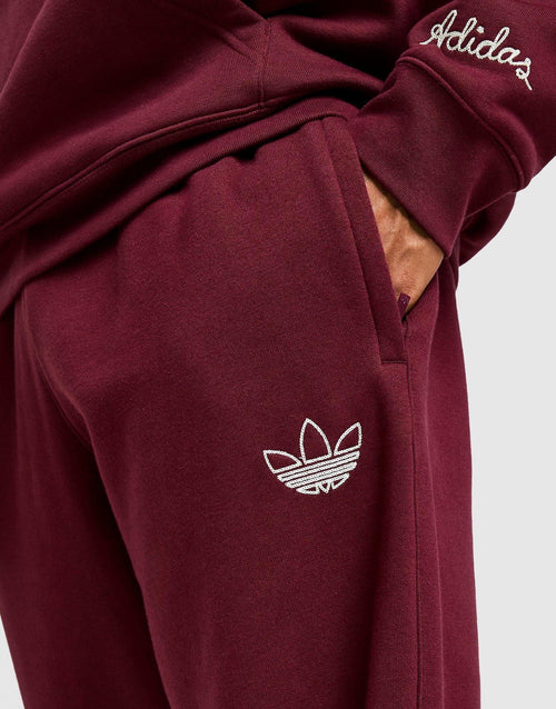 Chain Stitch Open Hem Joggers