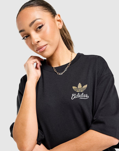 Leopard Print Samba Boyfriend T-Shirt